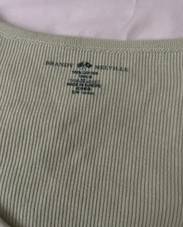 Brandy Melville Top Sage Green - Image 2