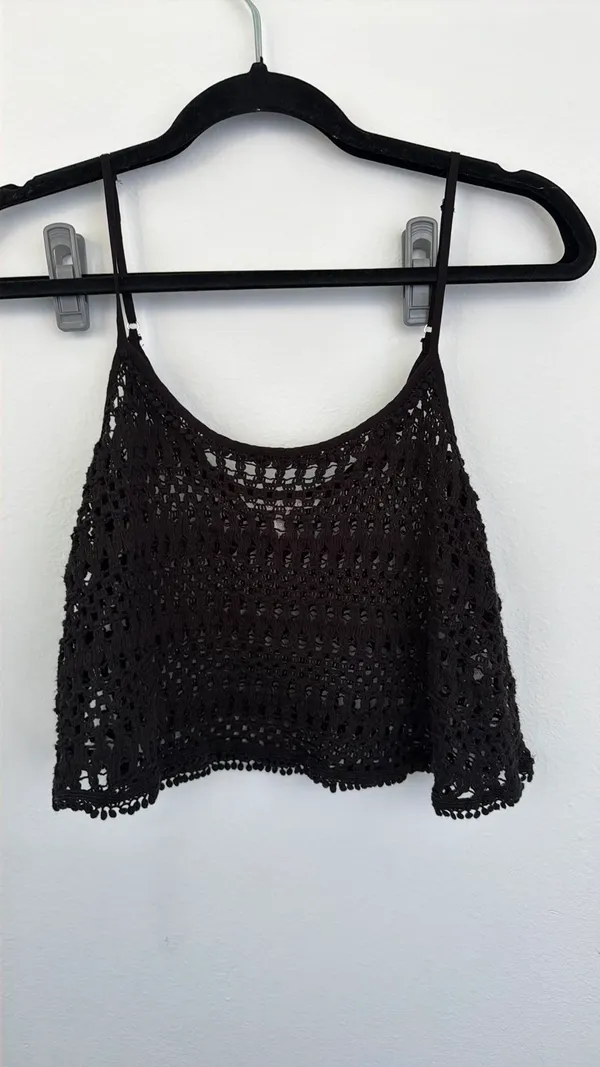 Victoria's Secret Crochet Crop Top - Image 3