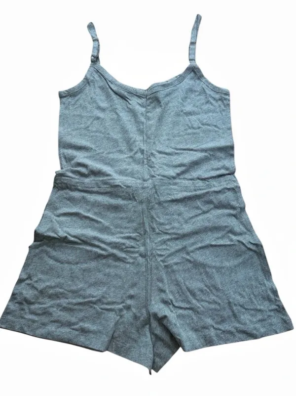 Coyuchi Womens Solstice Organic Short Romper Gray Heather XSmall NWT - Image 6