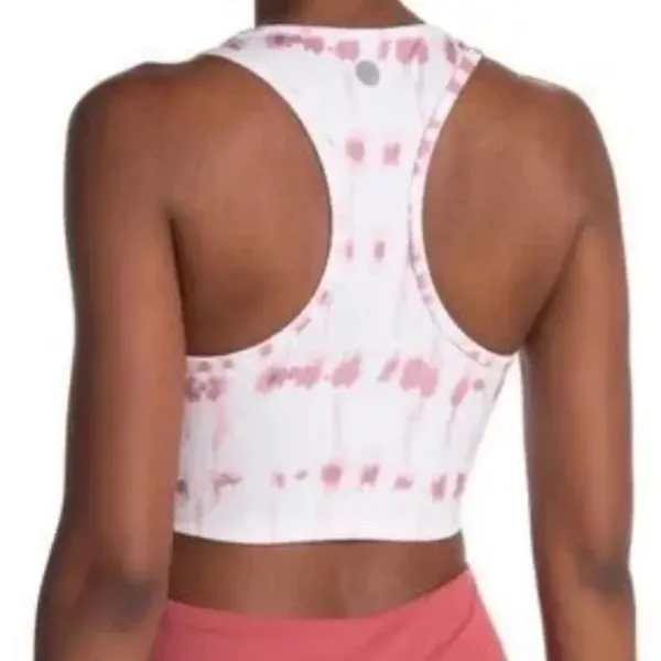 Threads 4 Thought Kady Pink Stripe Washed RacerBack Cropped Tank Size XS - Image 4