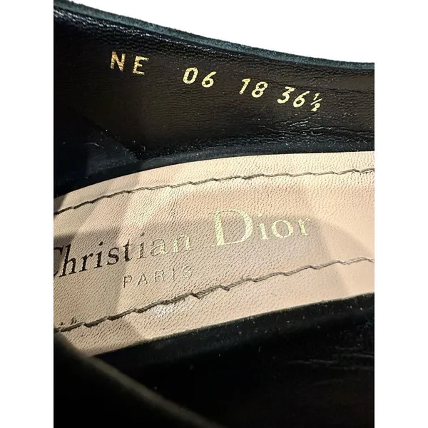 Christian Dior Bee Accent Suede Slingback Pumps size 36.5 - Image 8