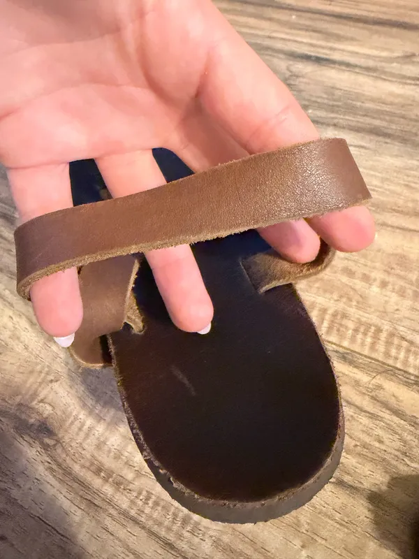 Shamma All Brown Sandals Size 6.5 - Image 6