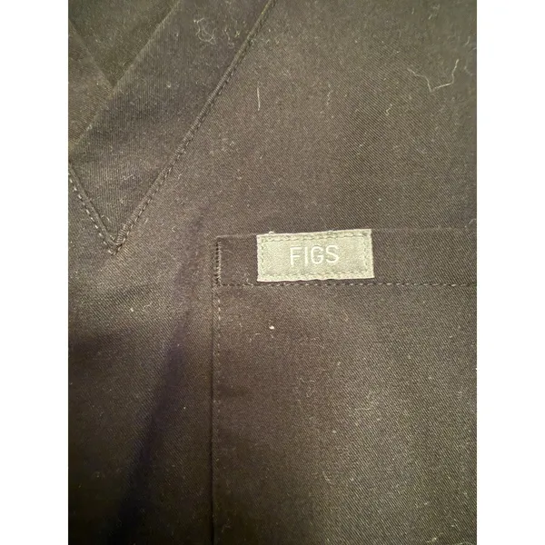 FIGS Casma‎ Black One-Pocket Scrub Top Technical Collection XXS Womens - Image 4