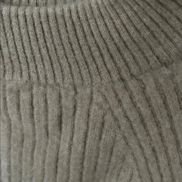 Soft Surroundings Scoop Neck Camel Color 100% Cashmere‎ Tunic Sweater large - Image 3