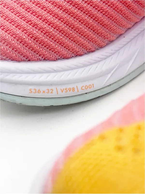 HOKA Carbon X3 Radiant Yellow Camellia Lace Up AthleticTennis Shoes Sneakers 6B - Image 11