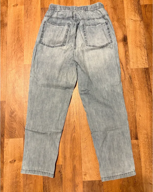 Aerie Light Wash Drawstring Pants - Image 3