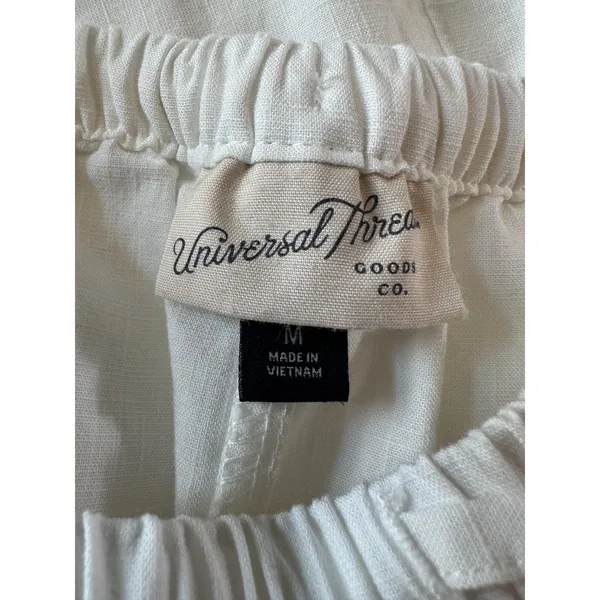 Universal Thread Cottagecore White Midi Bohemian Skirt Size Medium NWT - Image 3