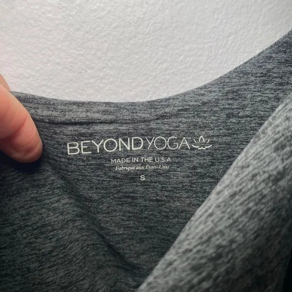 Beyond Yoga One and Only Heathered Gray One Strap Mini Dress Athleisure Small - Image 3
