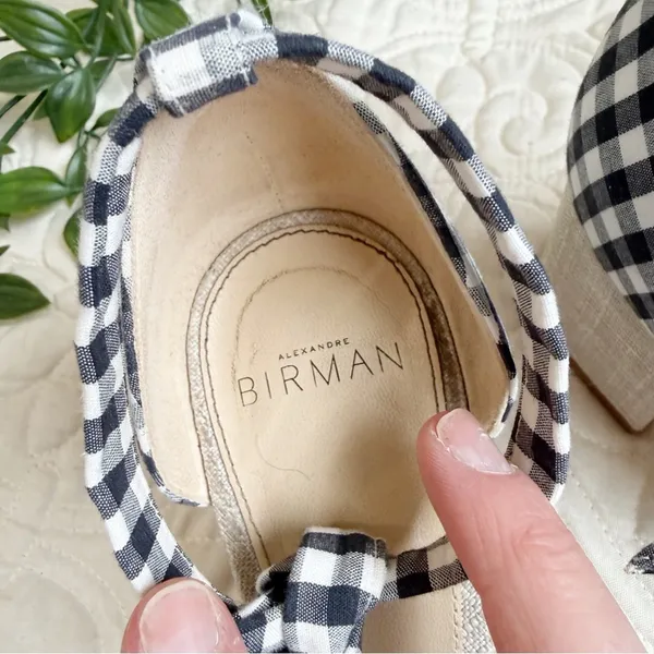 Alexandre Birman Clarita Gingham Sandals Sz EU 38 - Image 4