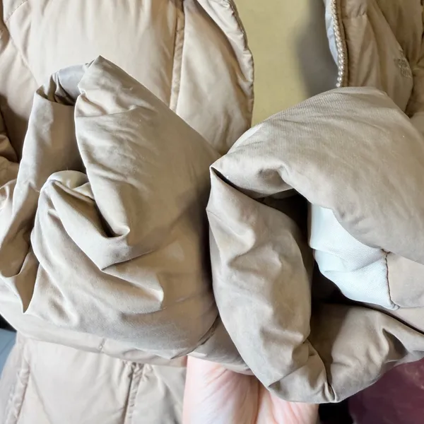 The North Face Women's Long Down Puffer Coat Tan Size XS a44 - Image 6