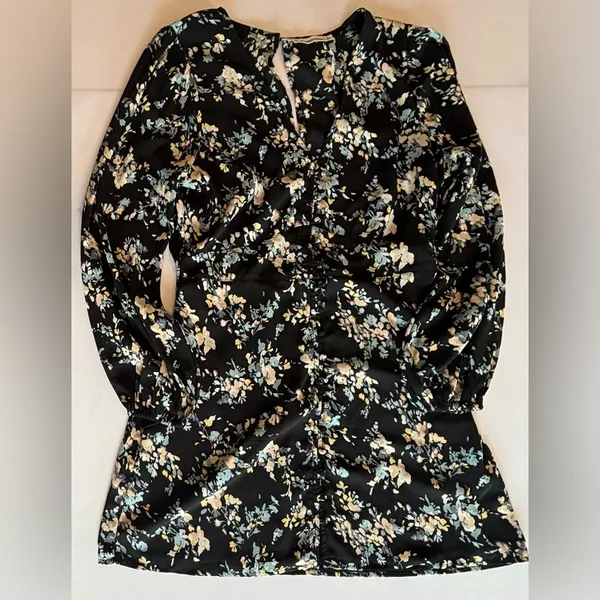 ABERCROMBIE & FITCH Women’s Long Sleeve Floral Mini Dress‎ Size Large Like New - Image 8