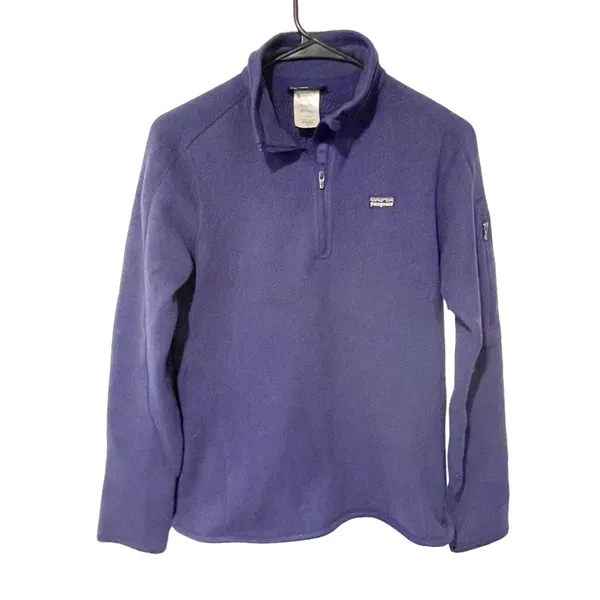 Patagonia Women's Size‎ Small Violetti Purple Better Sweater 1/4-Zip Fleece - Image 2