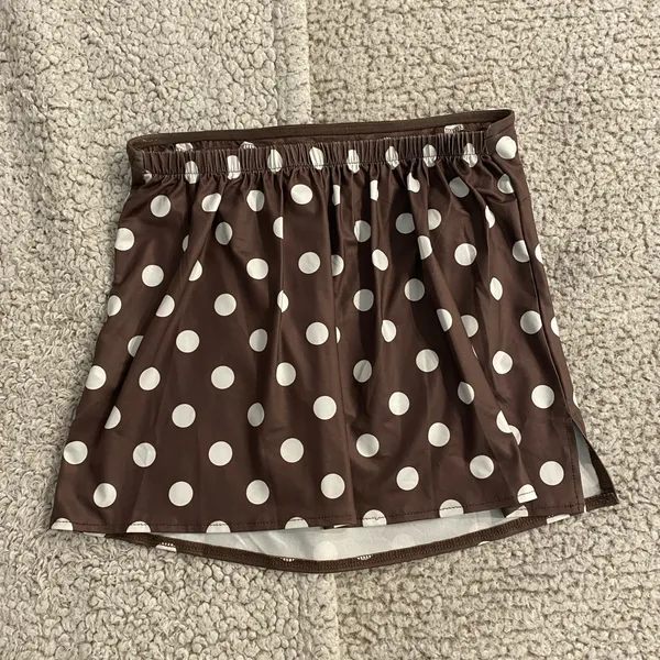 Polka Dot Top Brown - Image 2