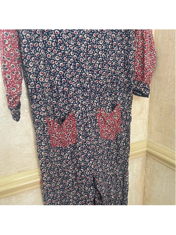Free People Y2K Leia Floral Jumpsuit Village Country Style Boho Cottagecore Sz S - Image 15