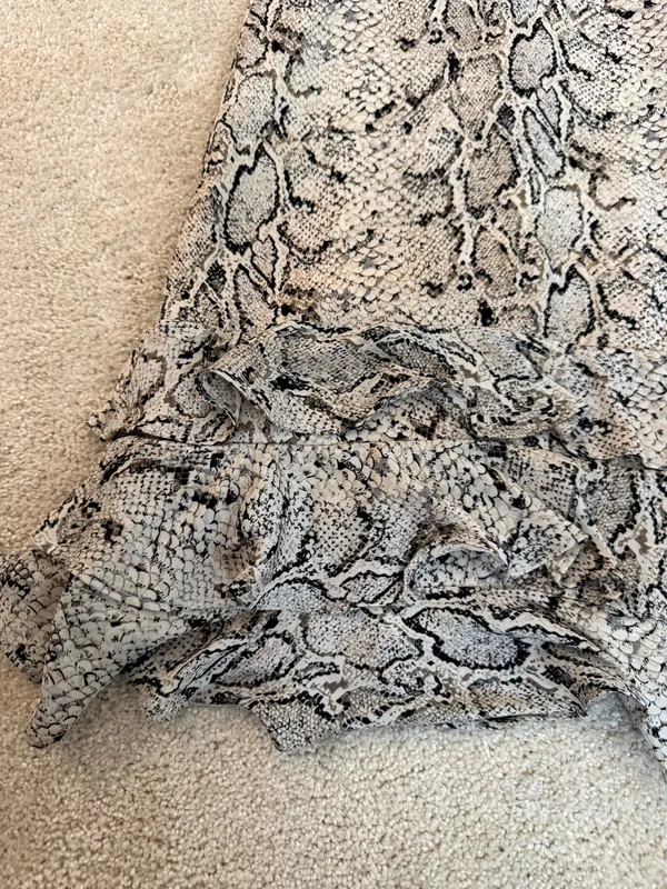 Bardot Snakeskin Mini Dress - Image 4