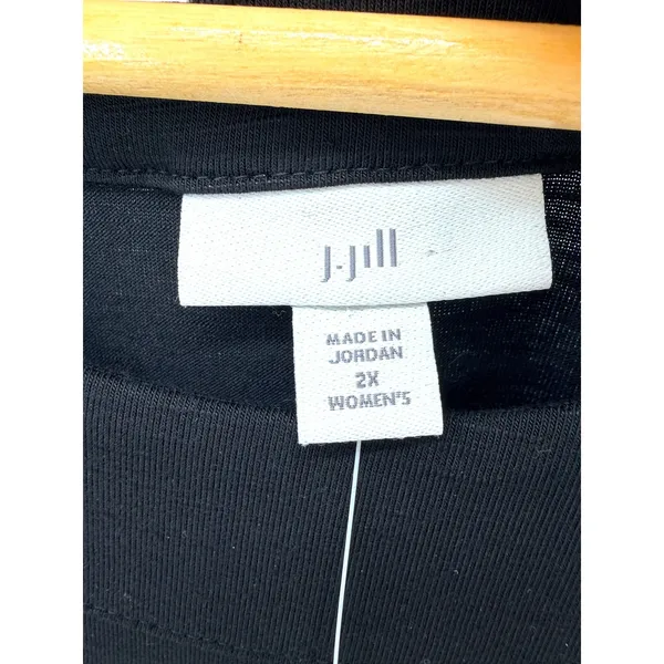 J. Jill Womens Black Sleeveless Maxi Dress Side Slits Pockets‎ 3X 2X NWT - Image 5