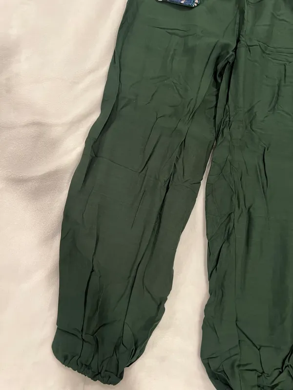 Kathmandu Imports Boehiemn Green Pants with Blue Waistband Size One size S-L - Image 3