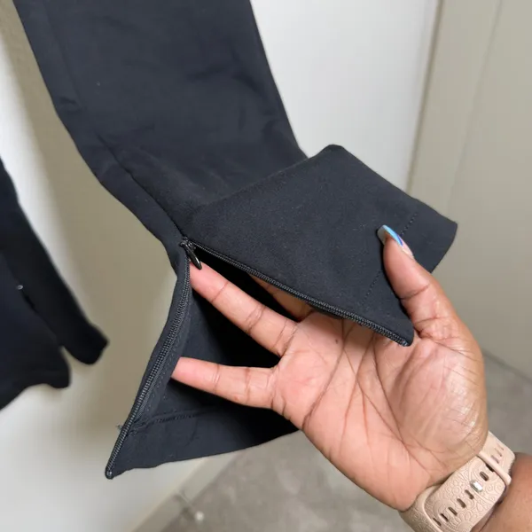 Maeve Women Pants 4 Black Anthropologie Slim Leg Flare Ankle Zip Trousers‎ - Image 5
