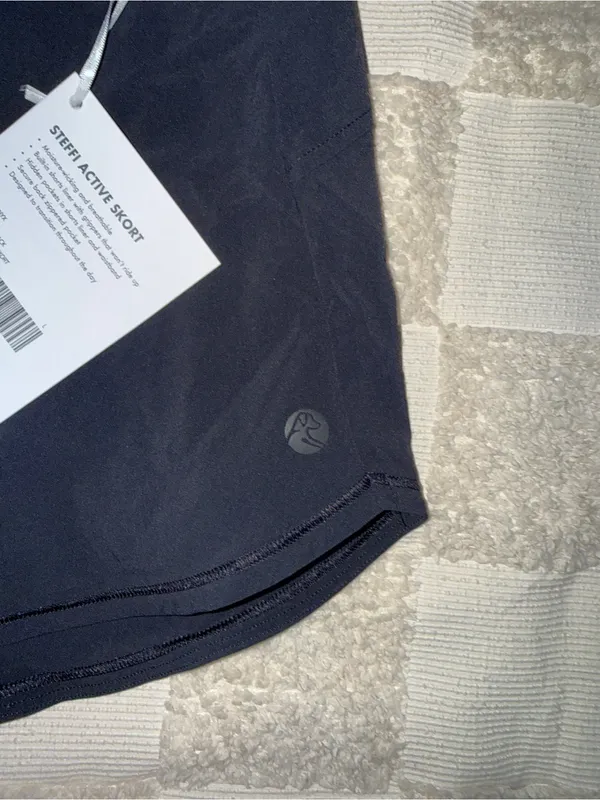NWT Rhoback Steffi Active Skort size‎ L Black Size L - Image 3
