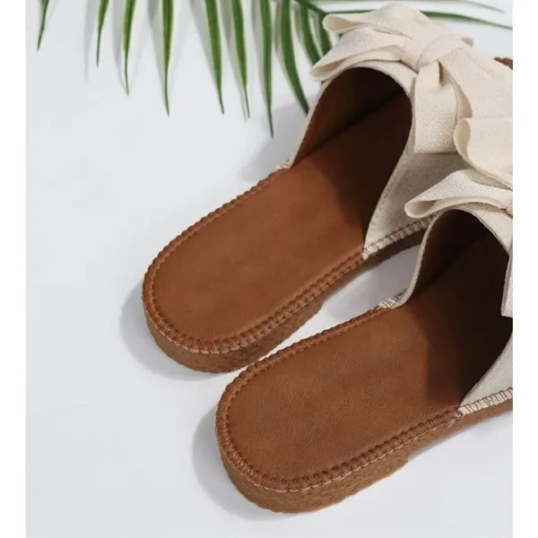 ✨Preppy Flat Slippers✨ Tan Size 8 - Image 5