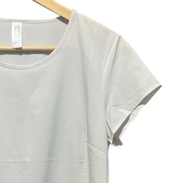 SPANX‎ Yes, Pleats! Performance Tee Shirt White Cloud size Medium - Image 4