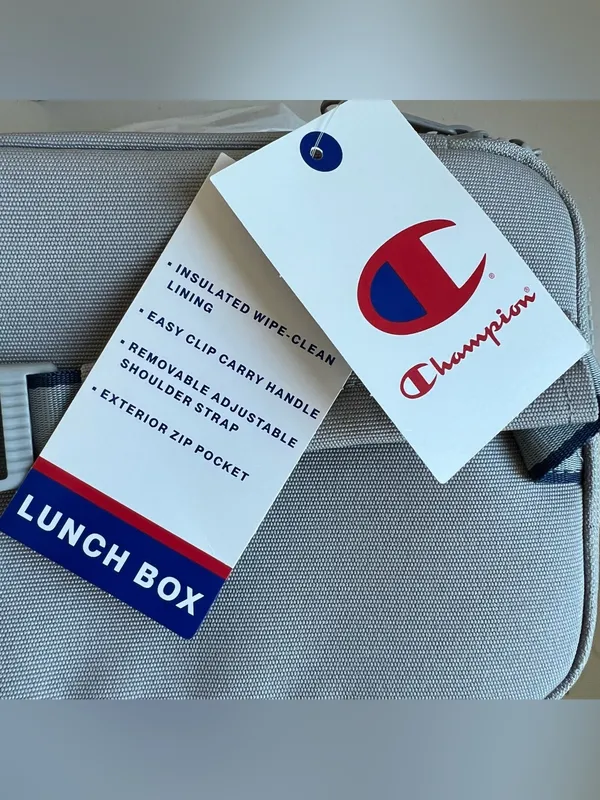 Champion Estate Insulated Cooler Kit Lunch Bag, Medium Gray, NWT - Image 13
