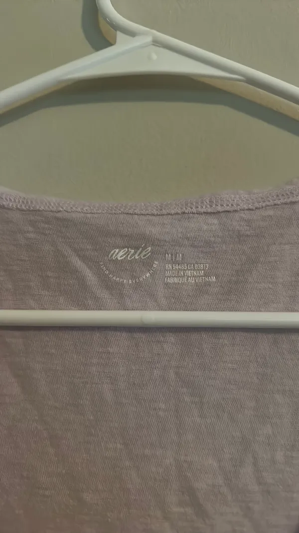 Aerie Lavender Tank Top Crop - Image 2