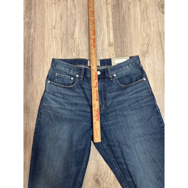 Everlane The Summer Jean High Rise Straight Distressed Organic Blue 30 Regular - Image 9