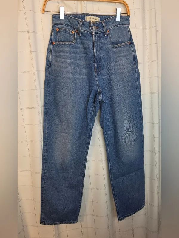 Madewell The Curvy '90s Straight Crop Jean in Hazeldell Wash - Image 2