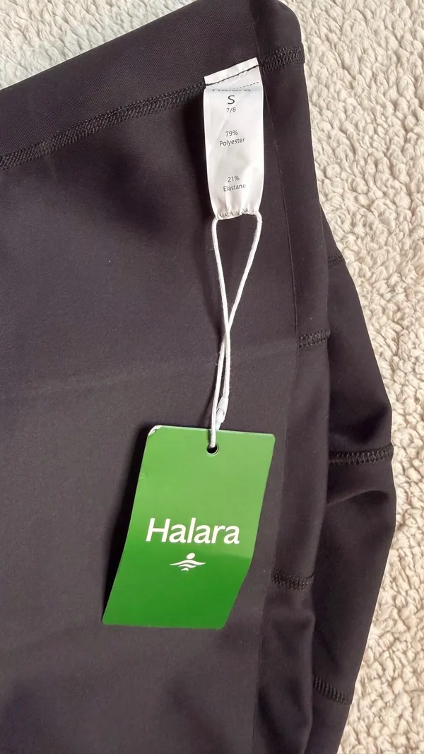 Halara Flex High Waisted Tummy Control Work Pants Black 7/8 Adjustable Hem Small NWT - Image 14