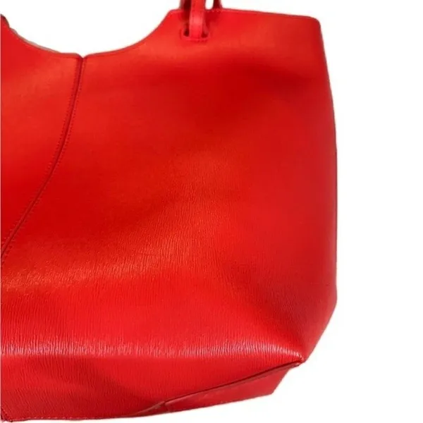Neiman Marcus Coral Tote‎ Shoulder Purse Bag - Image 4