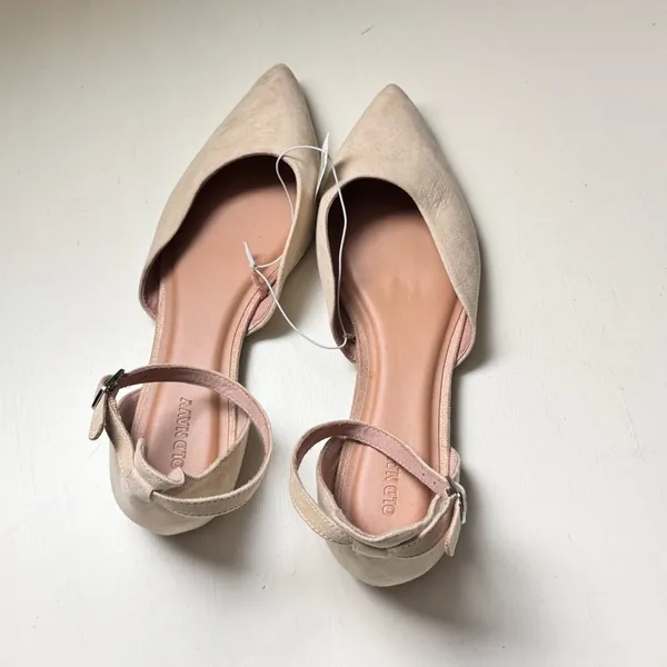 Old Navy Women's Desert Floor Pointed Toe Ankle Strap ballet Flats Sz 9 NWT - Image 4