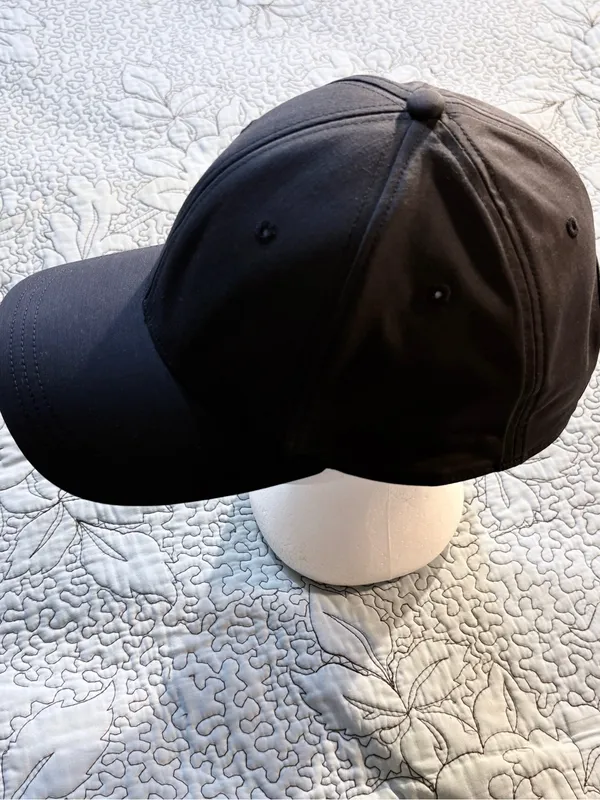 Lululemon Black Adjustable Performance Cap Tonal X Pattern Underbrim 💛 - Image 2