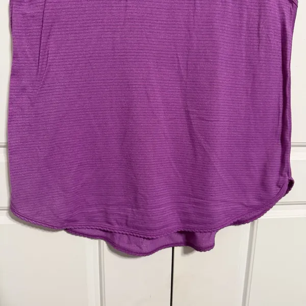 Lululemon Purple Striped Racerback Tank Top‎ Athletic Workout Women 4-6 - Image 4