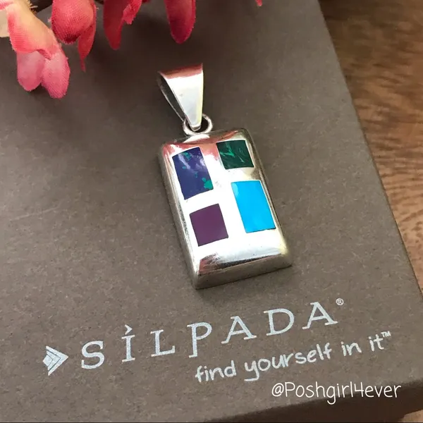 Silpada Sterling Silver Inlaid Pendant - Image 2