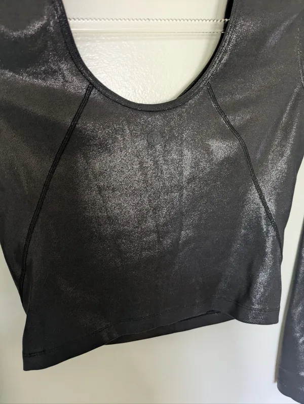 Lululemon Align Long Sleeve Shirt Shine Black 4 - Image 4