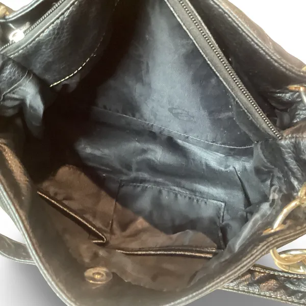 The Sak Black and Silver Patchwork Shoulder Bag - Image 9