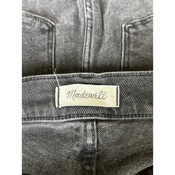 Madewell Cali Demi-Boot Jeans in Bayland Wash: Raw-Hem Edition Black Size 28 - Image 3