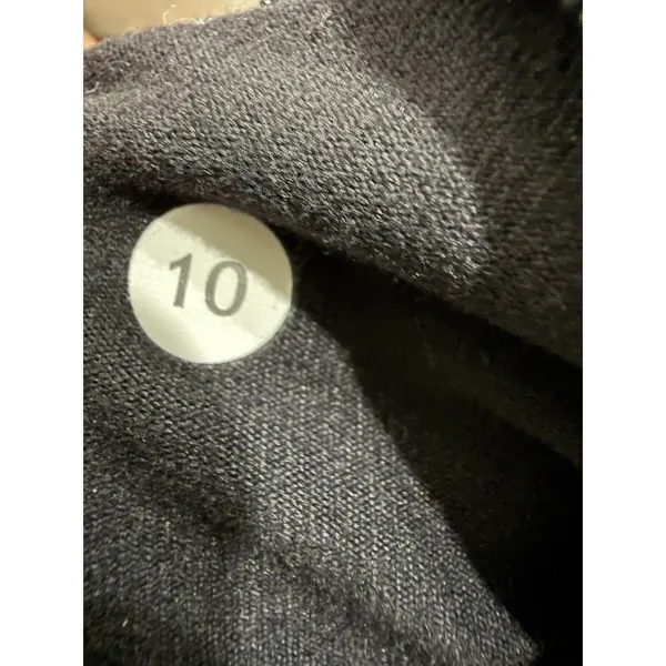 Lululemon Jacket Size 10 Full-Zip Ivory Black Lace Sleeve Run Draft Dodger‎ - Image 6