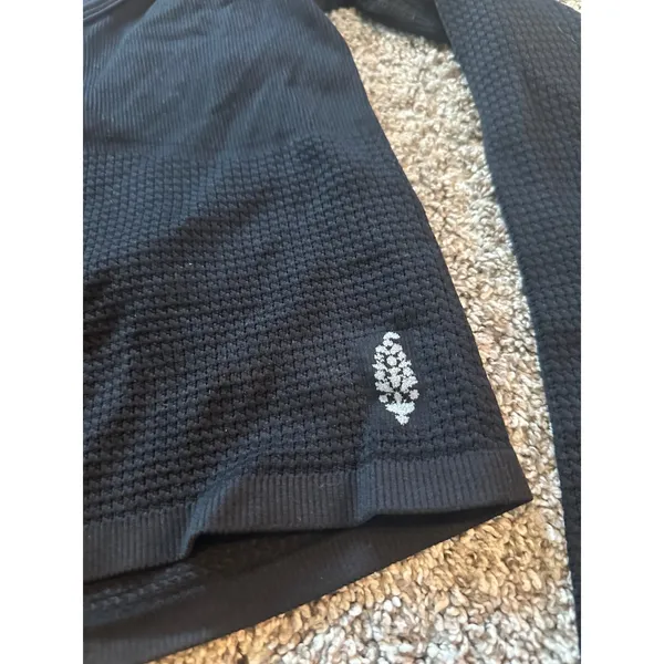 FP‎ Movement Bail Out Long Sleeve Layer Shirt Black Henley Cutout OB2008588 XS/S - Image 4