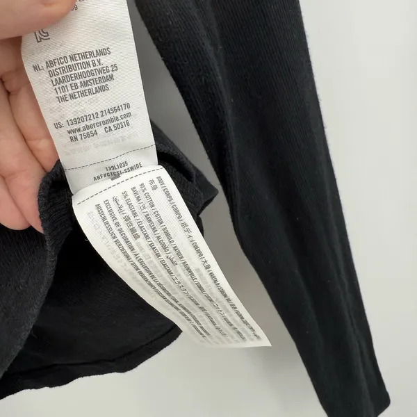 Abercrombie & Fitch Black Long Sleeve Mock Neck Tee - Image 10
