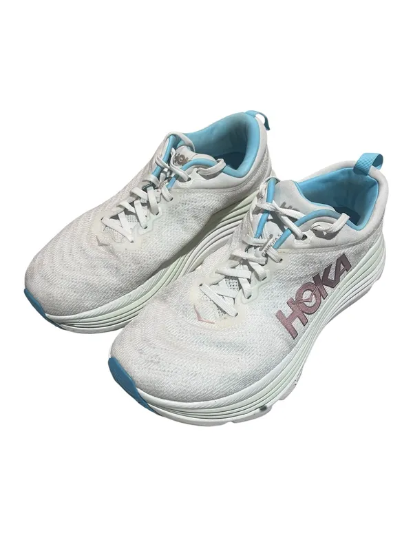 HOKA One One Gaviota 5 Women's White Running Shoes Sneakers Size 10D - Image 5