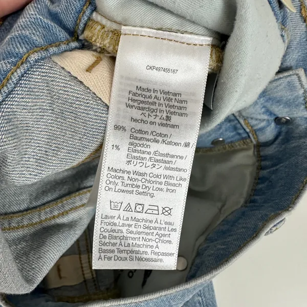 Madewell The Dean Easy Straight Foster Wash Light Blue Comfort Stretch US 30 NWT - Image 14