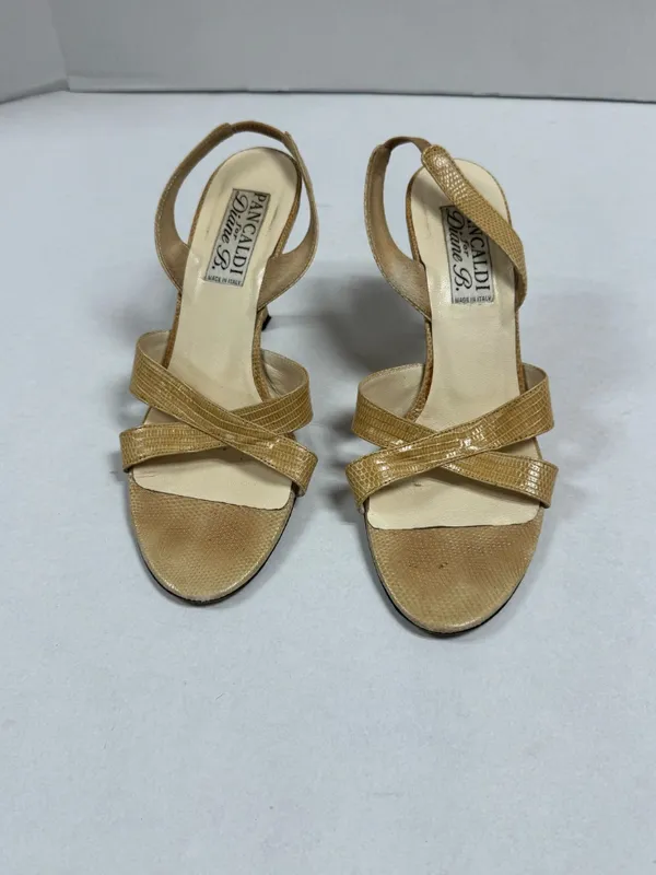 Pancaldi for Diane B Vintage Style Slingback Heels‎ - Size 8. - Image 8