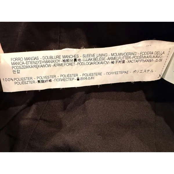 ZARA Trafaluc Genuine Leather Moto Medium Jacket Black Cropped Biker Y2K goth - Image 9