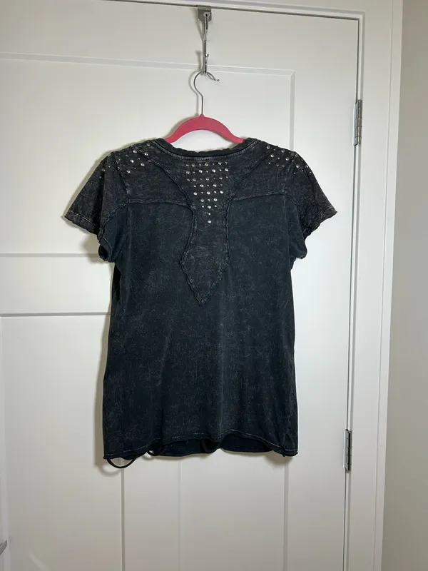 Large Affliction biker T shirt distressed - Image 4