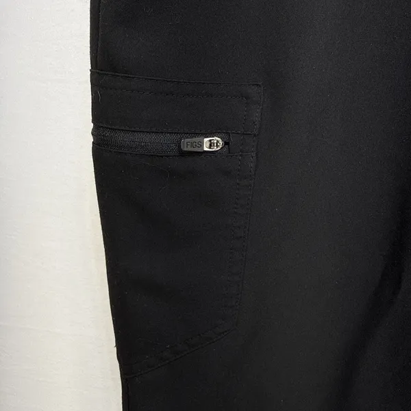 Figs Technical Collection Zamora Cargo‎ Jogger Scrub Pants Size M Black - Image 4