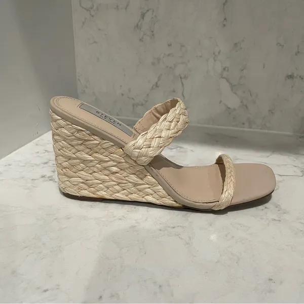 Steven By Steve Madden New! STEVEN NEW YORK Ardy Espadrille Wedge Sandal‎ Sz 10 - Image 6