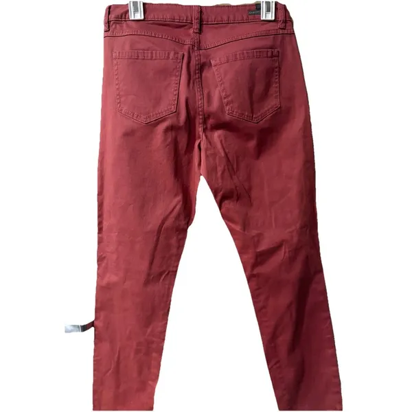 LC Lauren Conrad Skinny Jeans Women’s 10 Mauve Burgundy Stretch Pants - Image 5