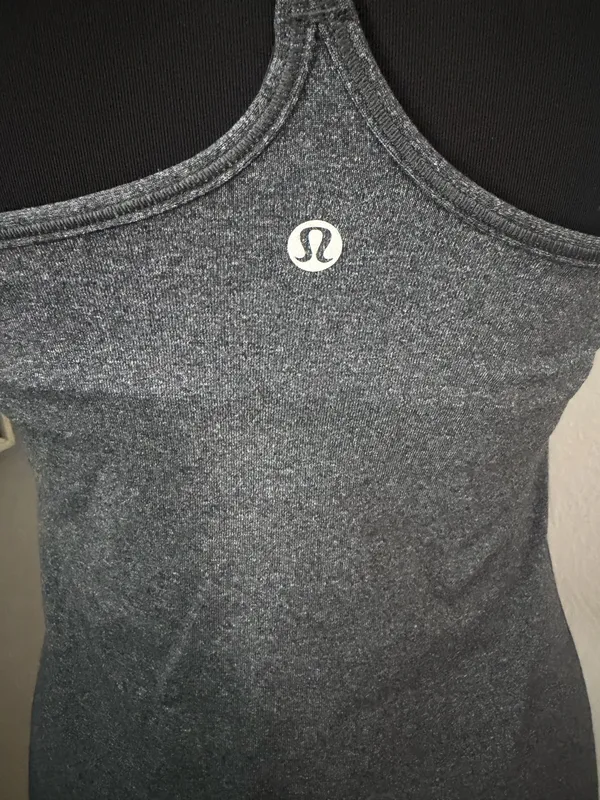 Lululemon Power Y Tank Racerback Yoga Running Athletic Grey Size 6. - Image 5